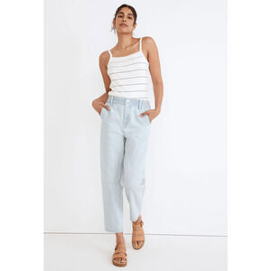Madewell Pull On Balloon Jeans in Brittany Wash